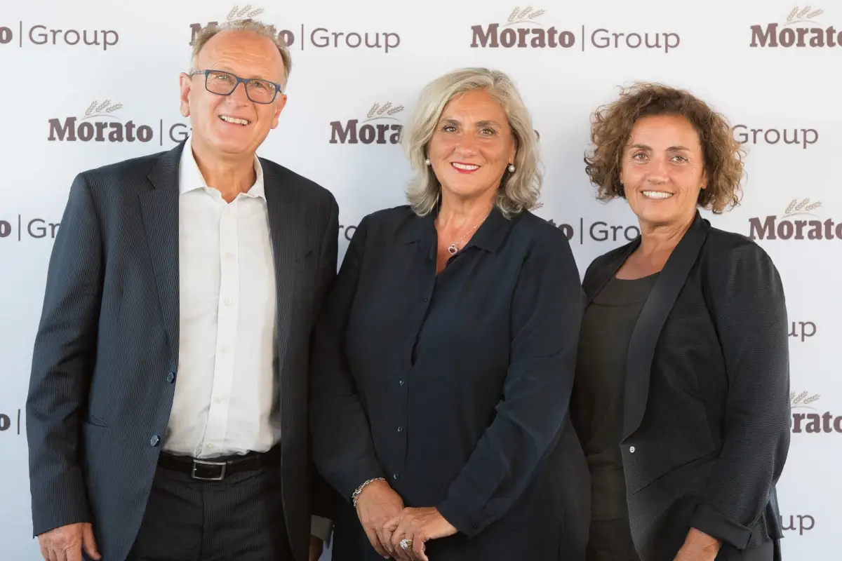 Stefano Maza, Nicoletta e Giovanna Del Carlo&nbsp; Morato Group punta sul gluten free: acquisita Nt Food